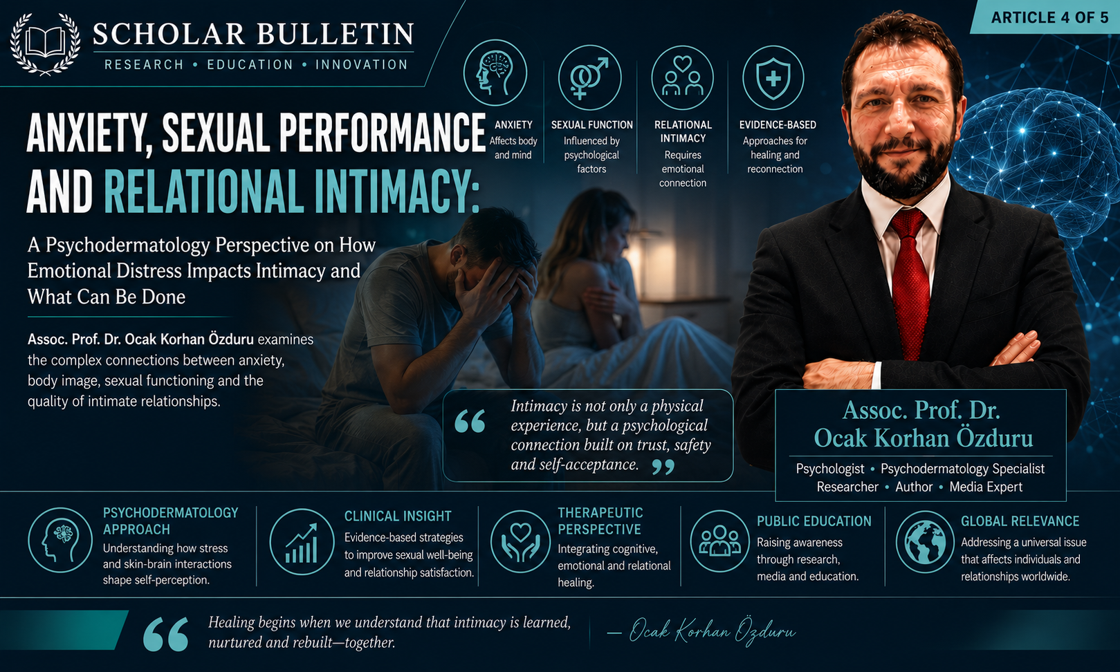Assoc. Prof. Dr. Ocak Korhan Özduru examines anxiety, sexual performance and relational intimacy